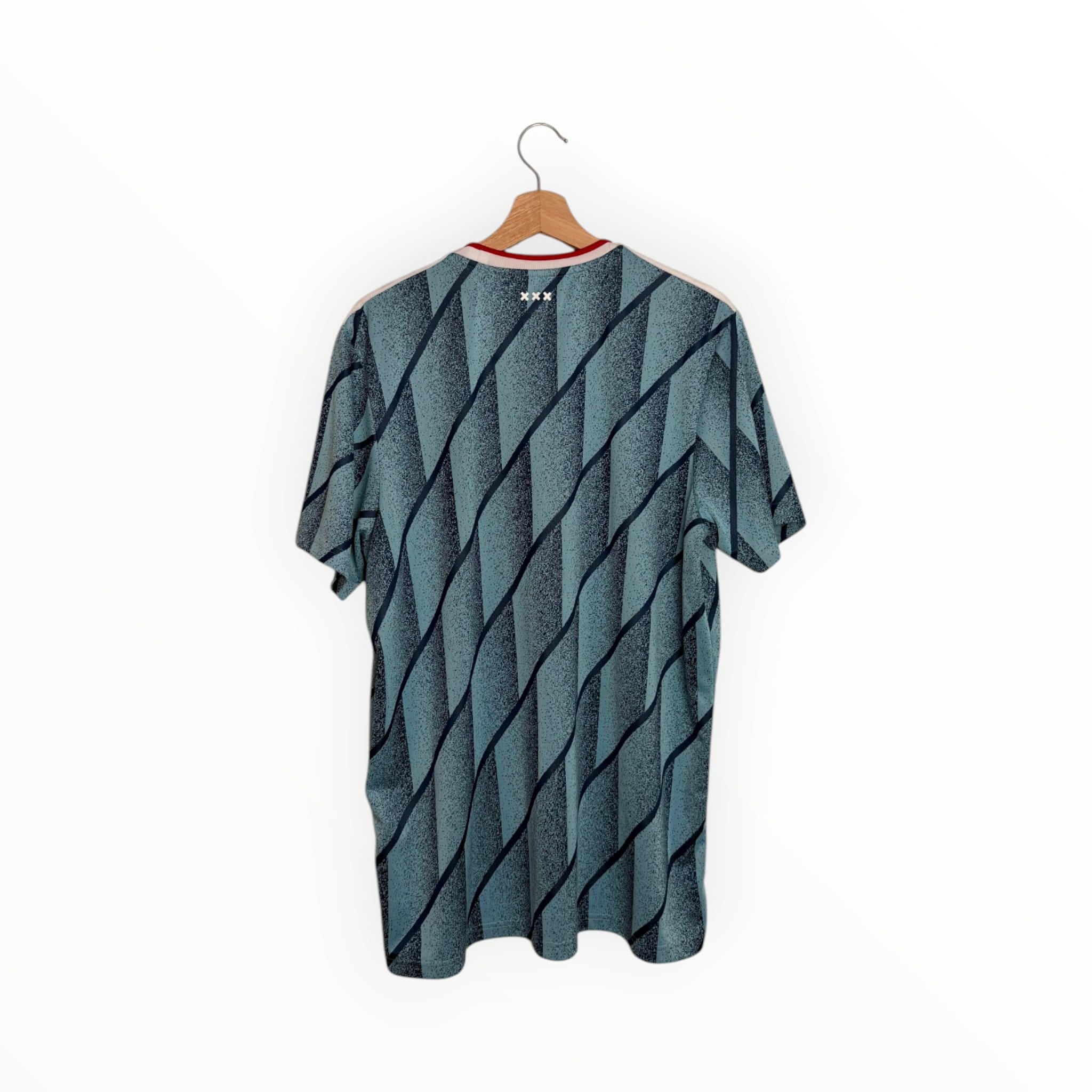 ajax football jersey lign navy and blue