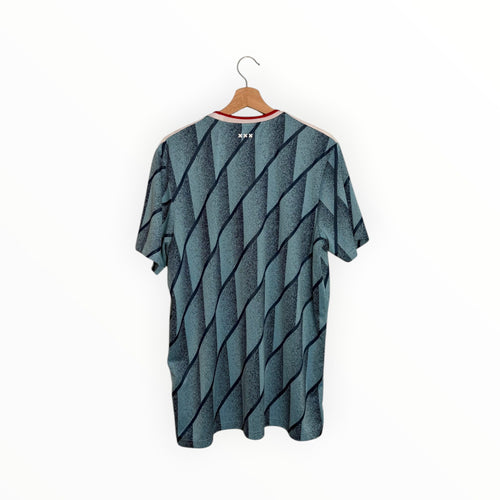 ajax football jersey lign navy and blue