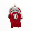 arsenal football shirt bergkamp red and white