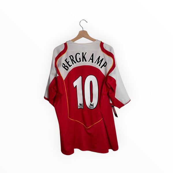 arsenal football shirt bergkamp red and white