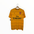 arsenal football shirt yellow fly emirates