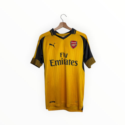 arsenal puma yellow football shirt fly emirates