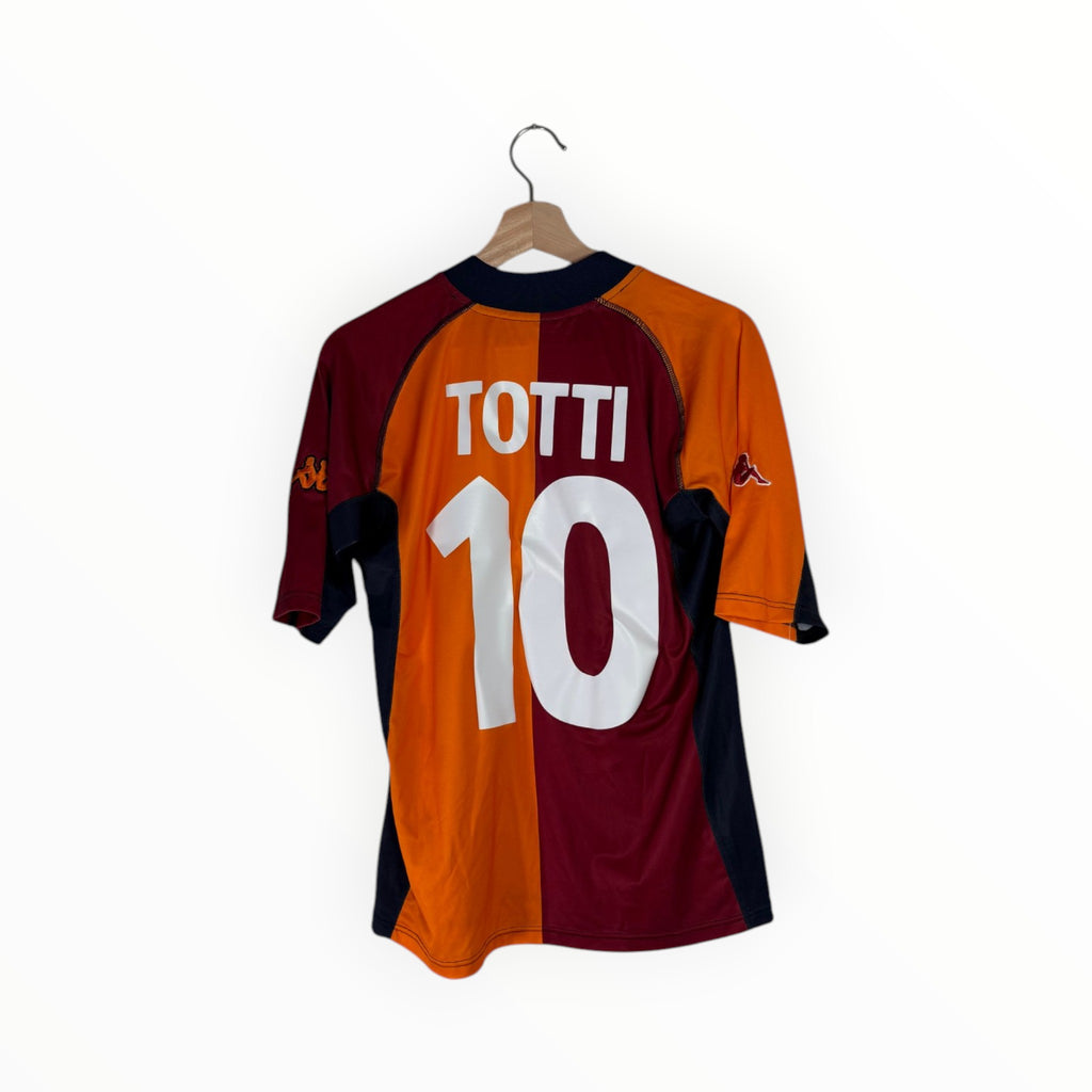 as roma Totti football shirt orange 2001