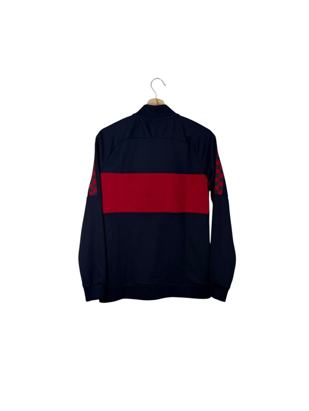 barca jacket navy and red