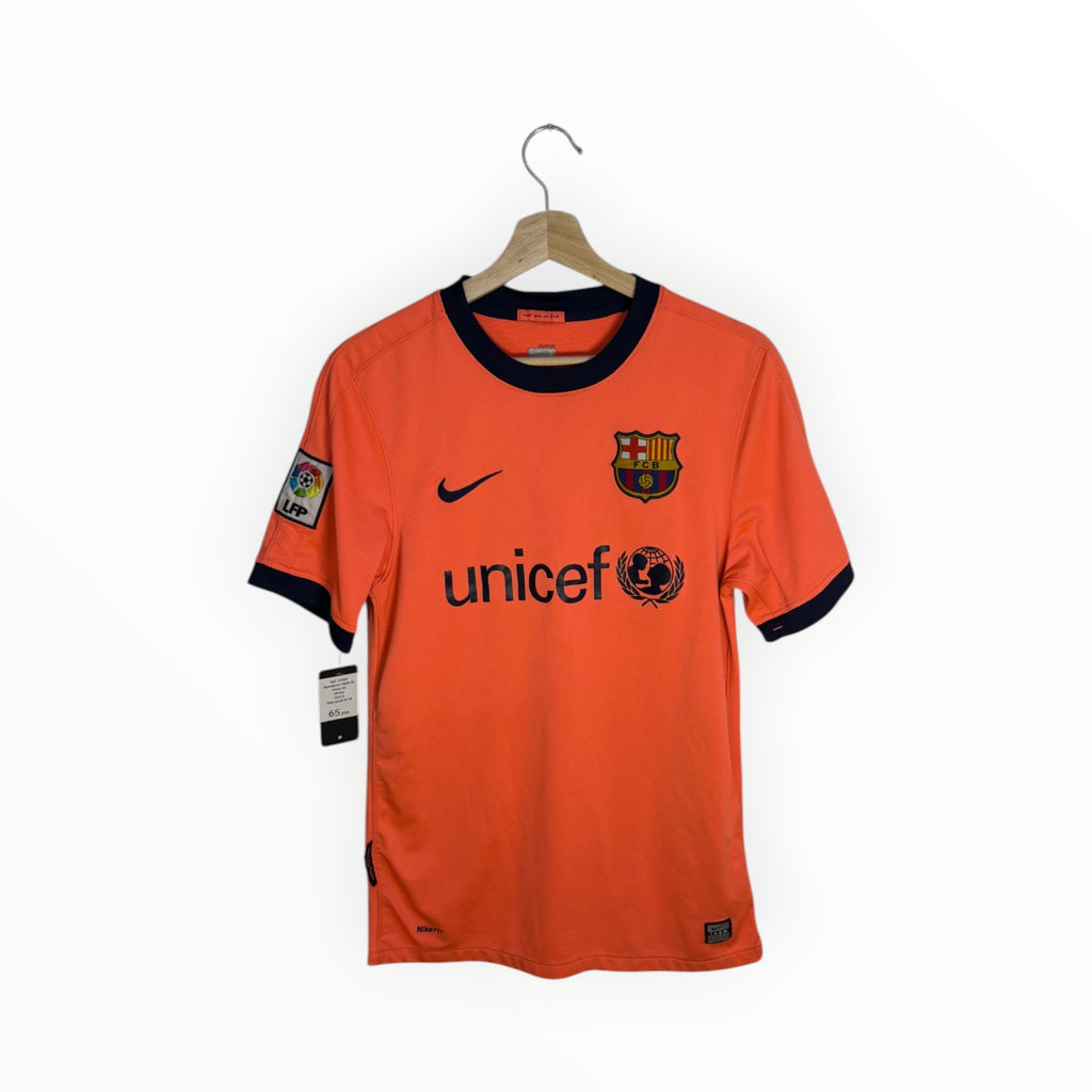 barcelona football shirt nike orange and navy