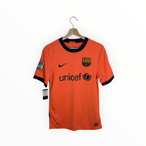 barcelona football shirt nike orange and navy