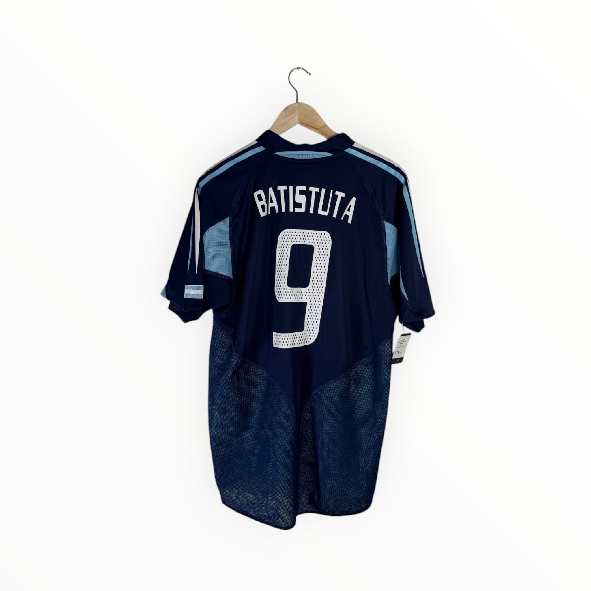 batistuta football shirt argentina navy blue