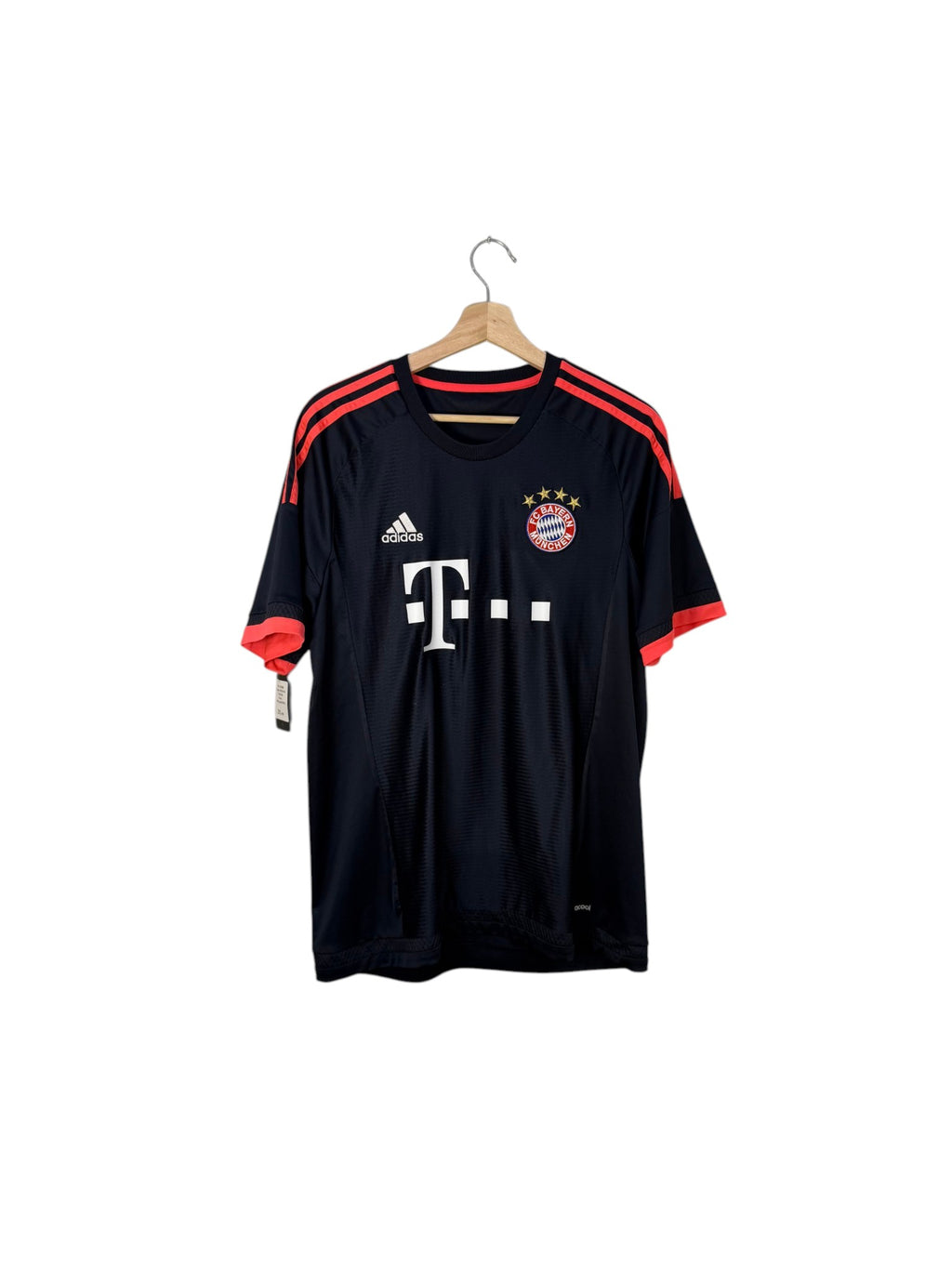 bayern munich navy and orange football shirt