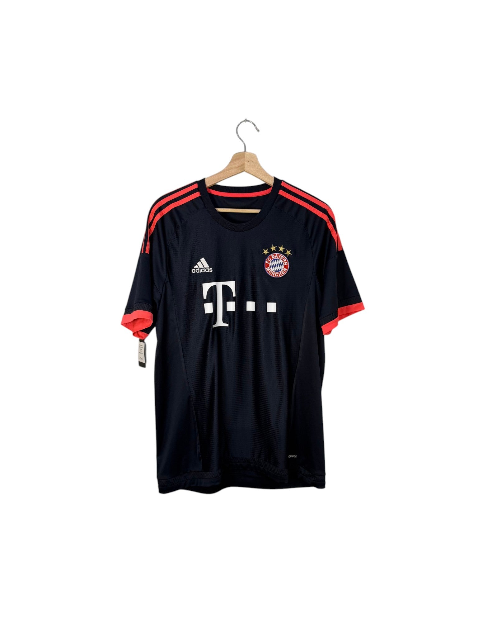 bayern munich navy and orange football shirt