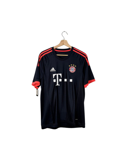 bayern munich navy and orange football shirt
