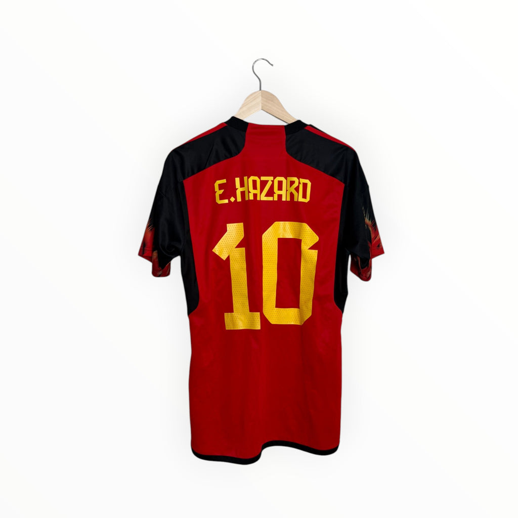 belgium football shirt black and red hazard