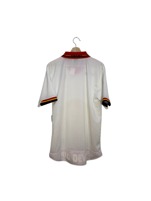 belgium white and red football shirt