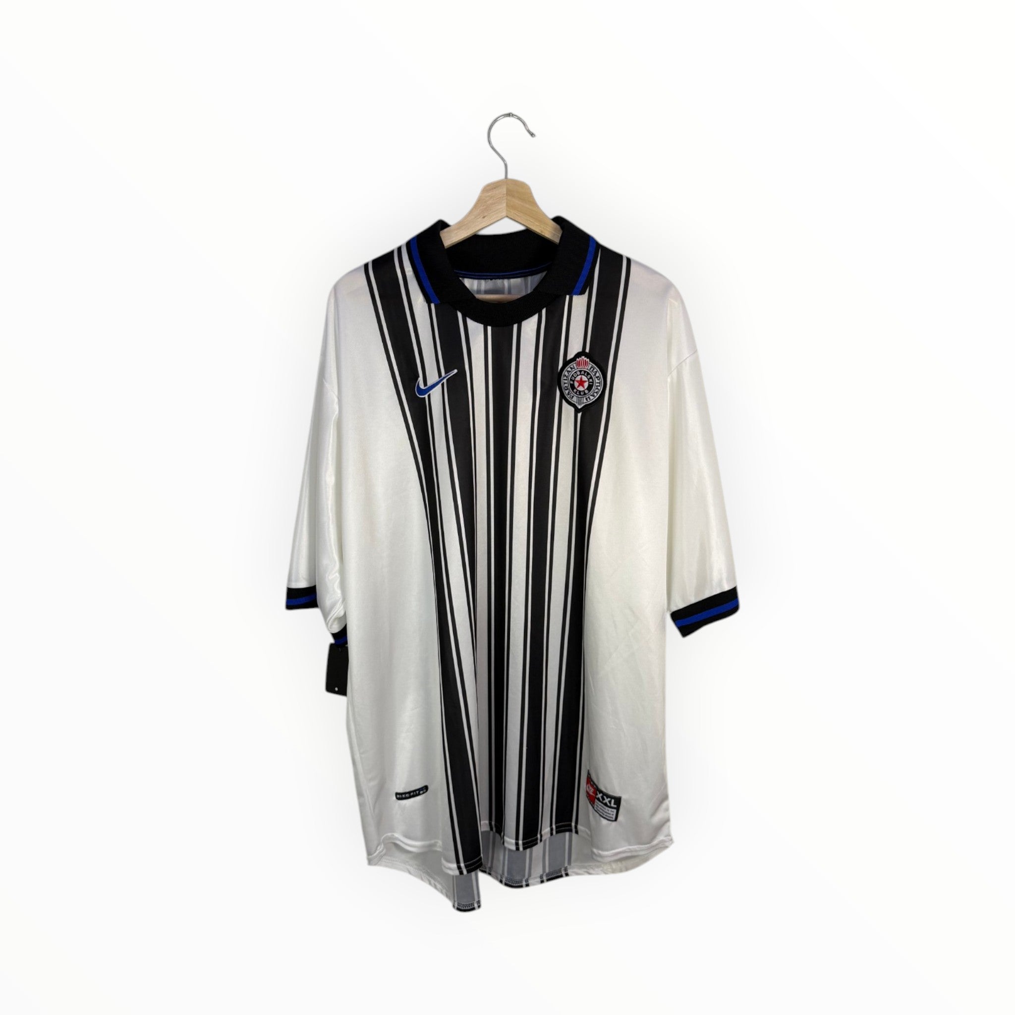 black and white stripes nike jersey partizan