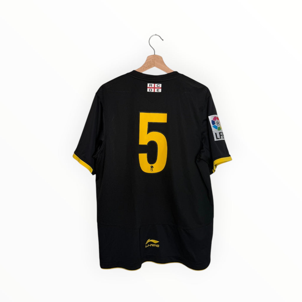 black football shirt espanyol number 5