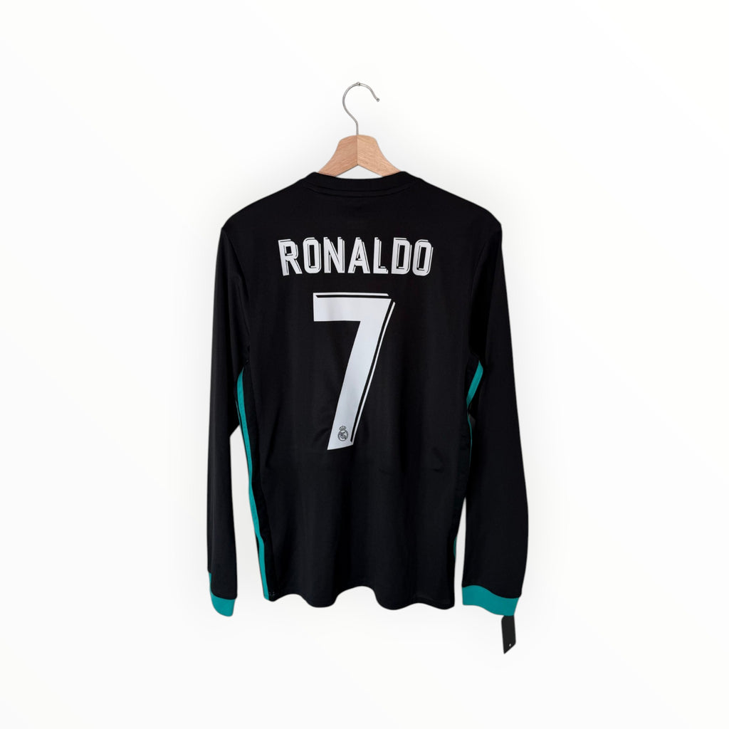 black football shirt long sleeve real ronaldo