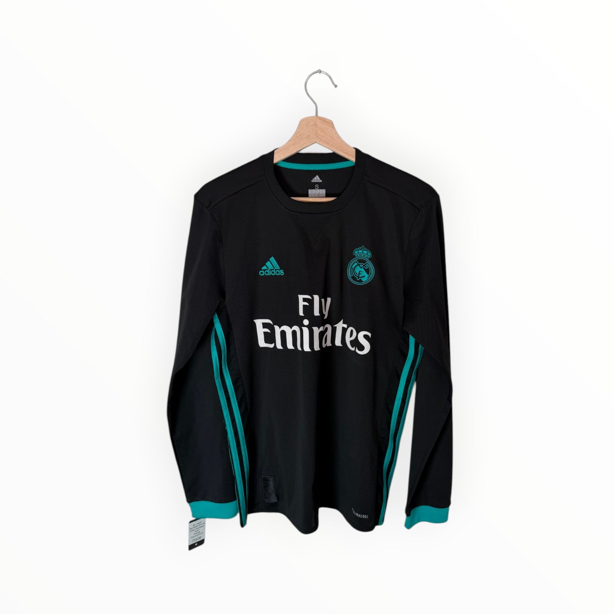 black jersey adidas real madrid fly emirates