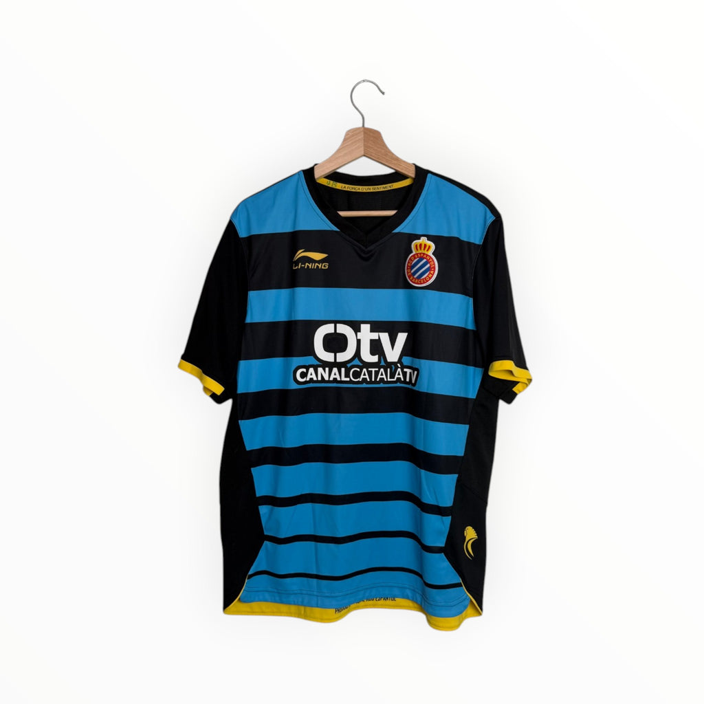 blue and black football shirt espanyol