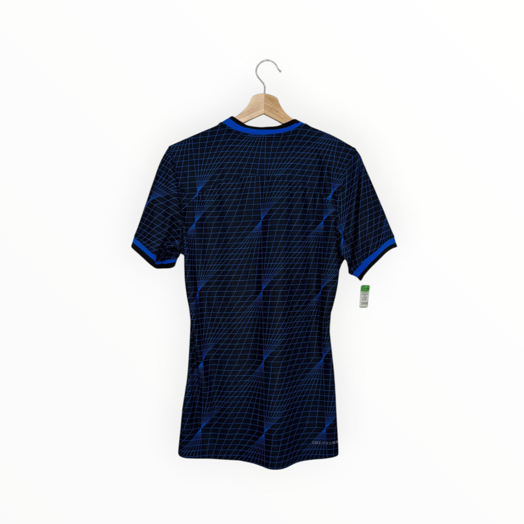 blue and navy football shirt