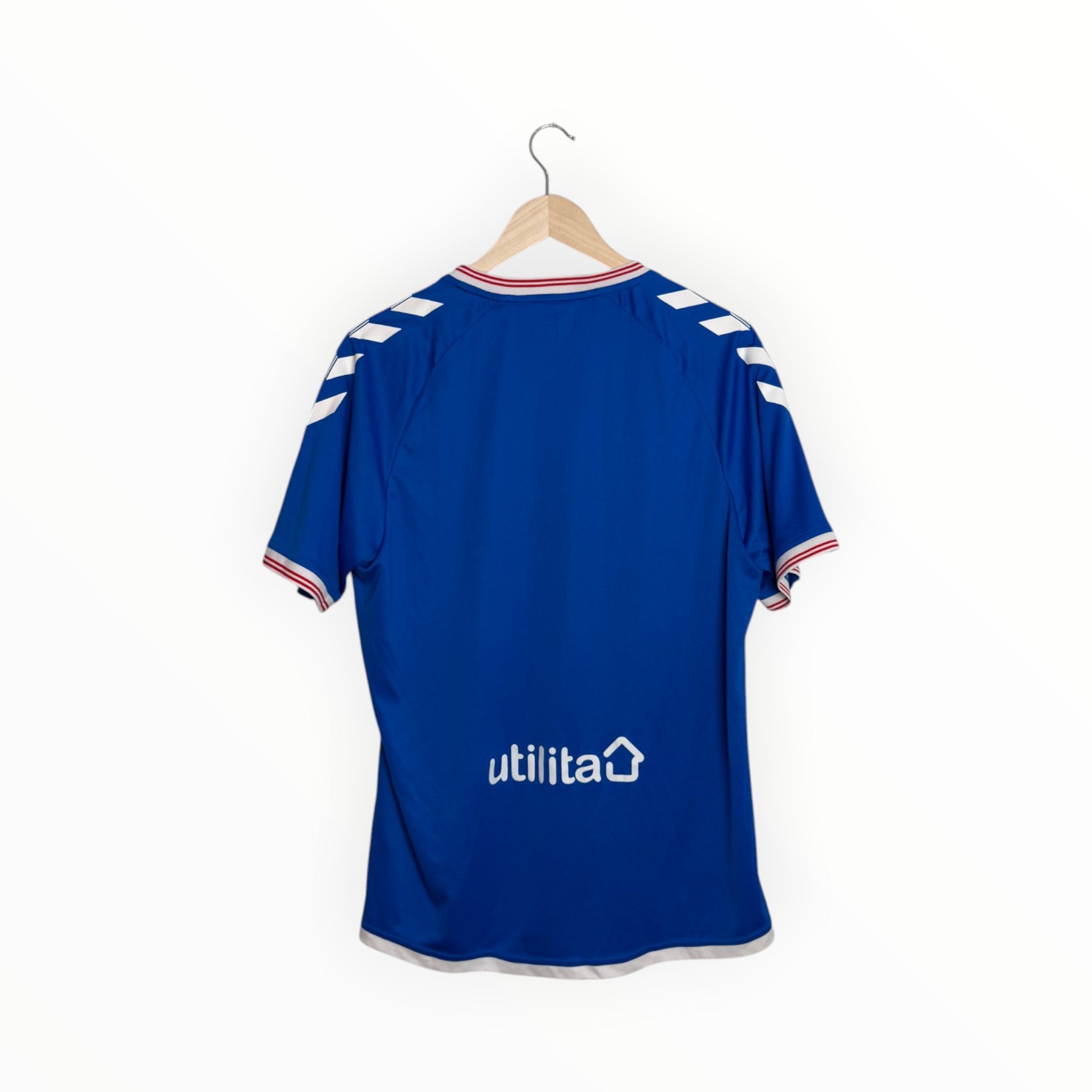 blue football shirt utilita