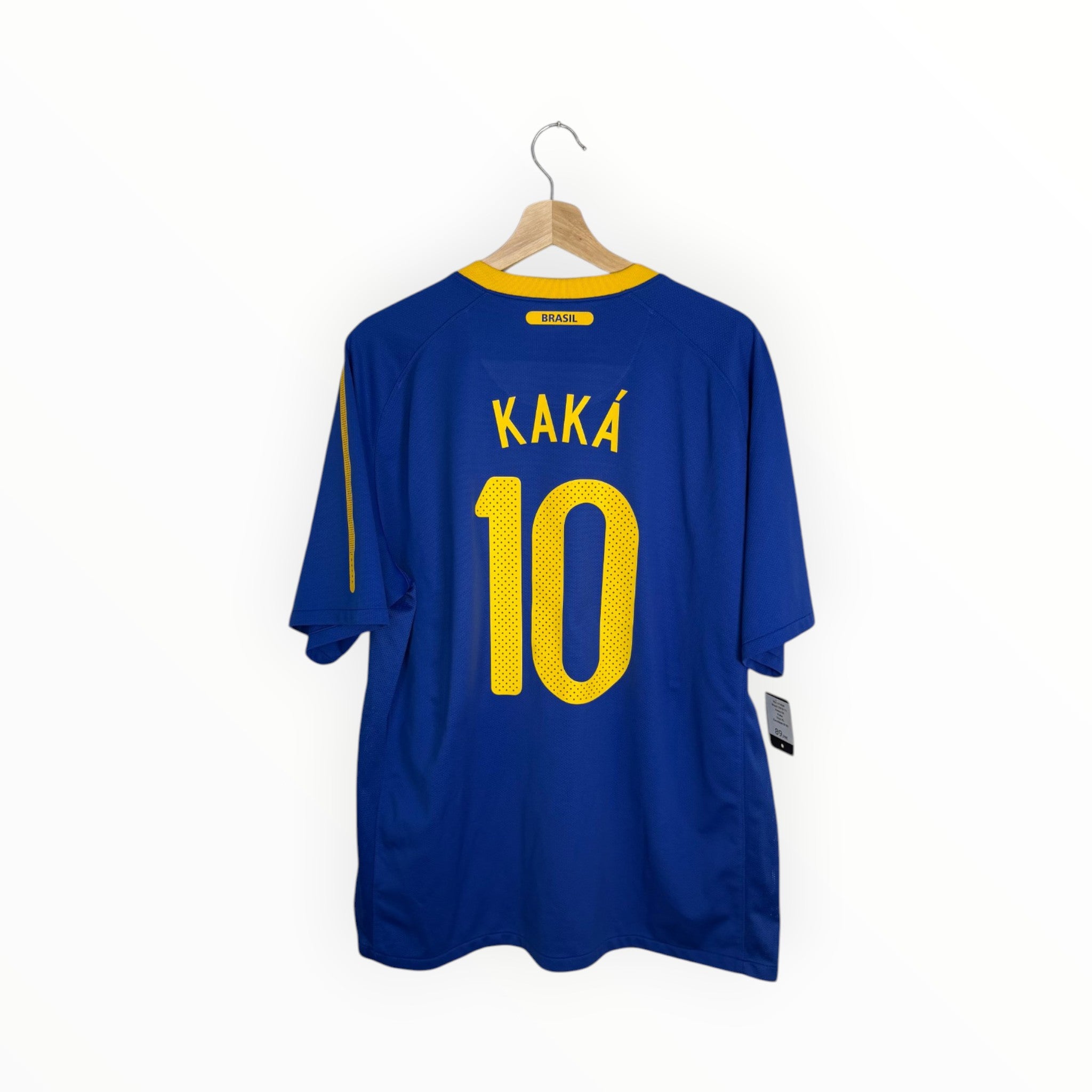 brazil football shirt blue and yellow kaka