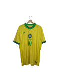 brazil yellow and green nike football shirt number 10