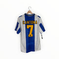 cantona vintage football shirt united blue