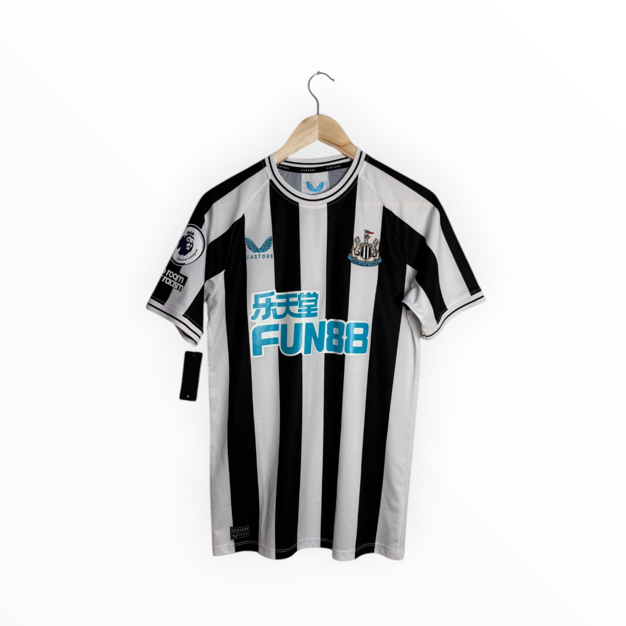 castore black and white Newcastle football shirt