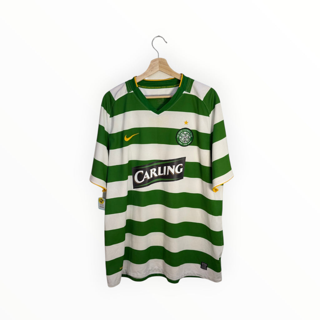 celtic jersey green and white stripes nike