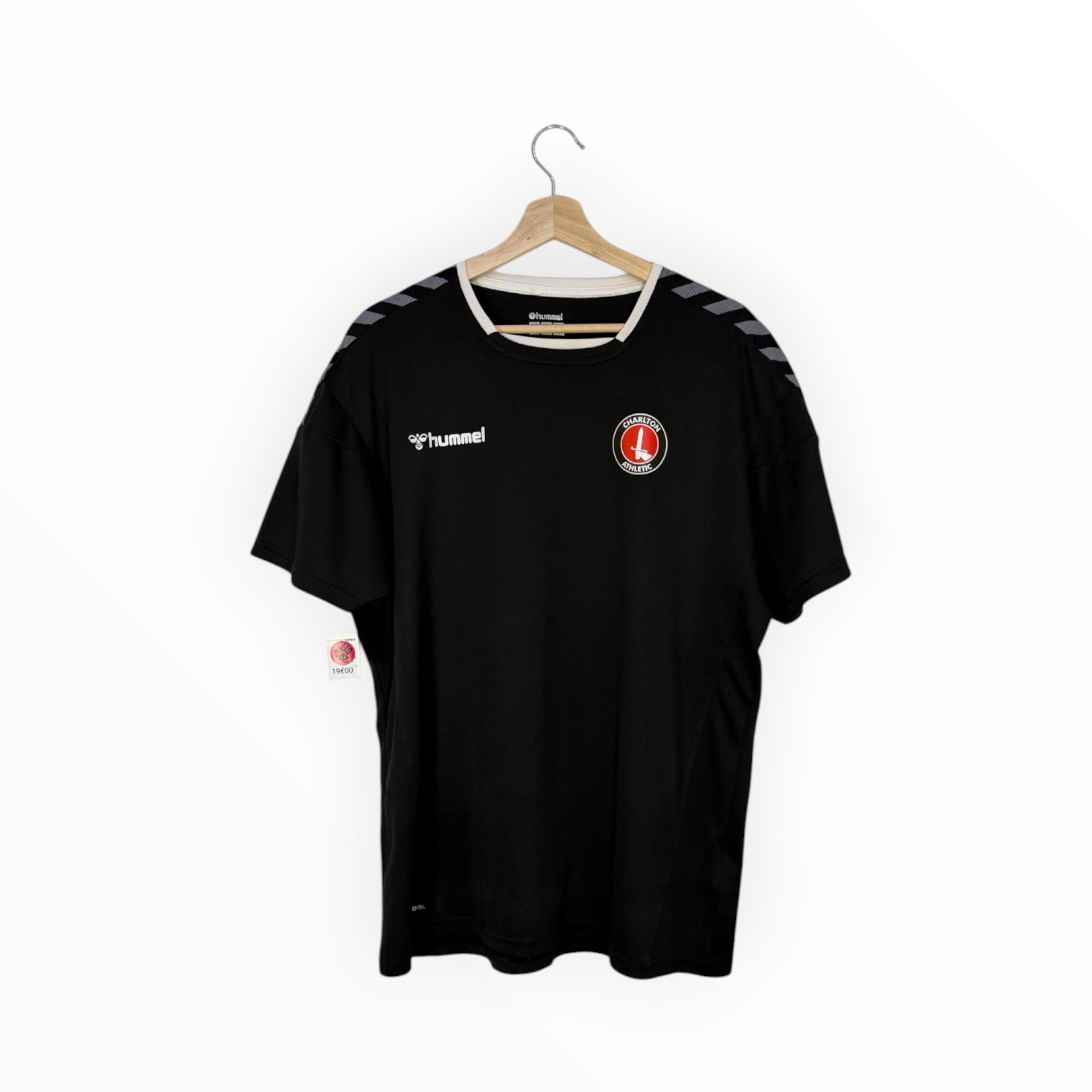 charlton football shirt black hummel