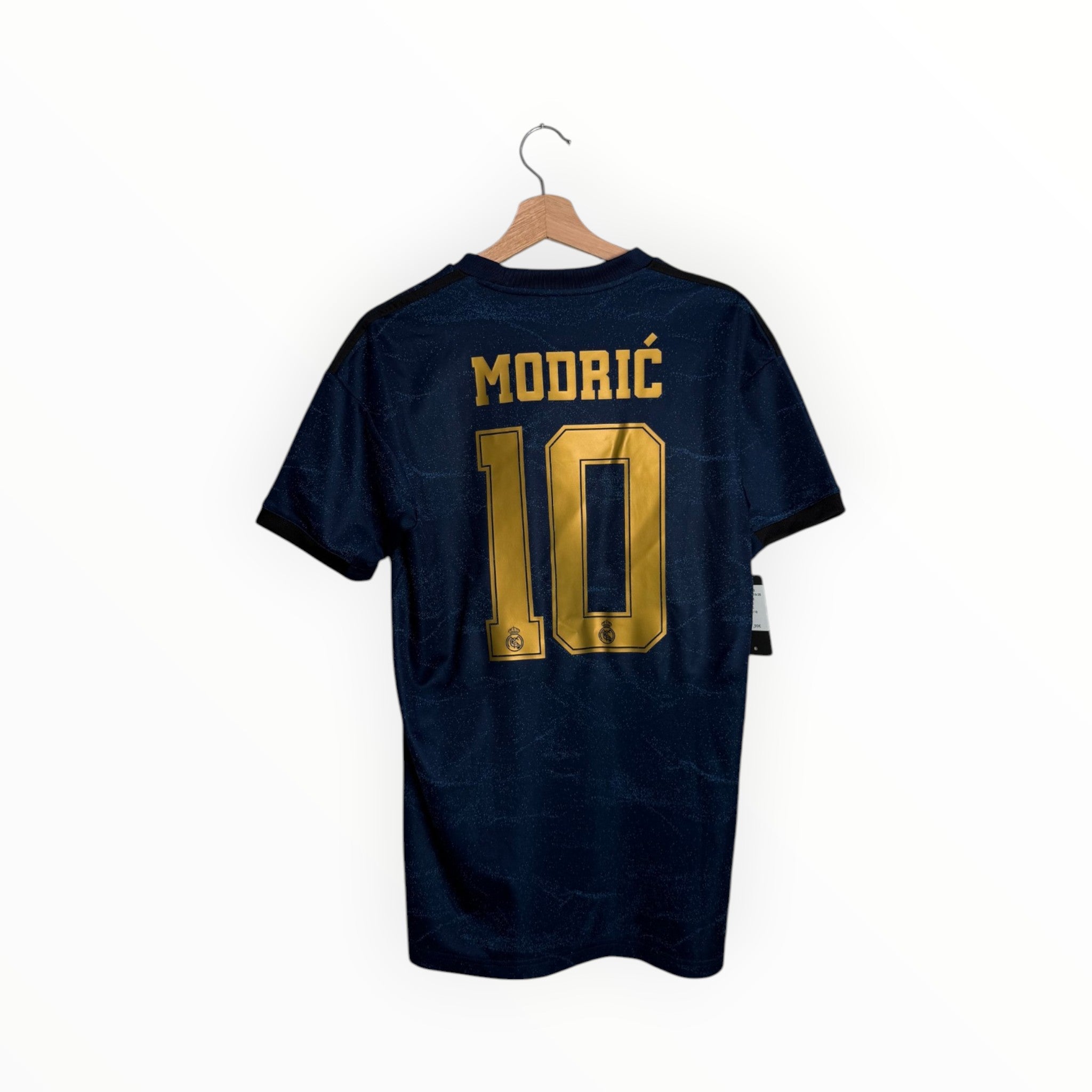 dark blue football shirt Luka Modric number 10