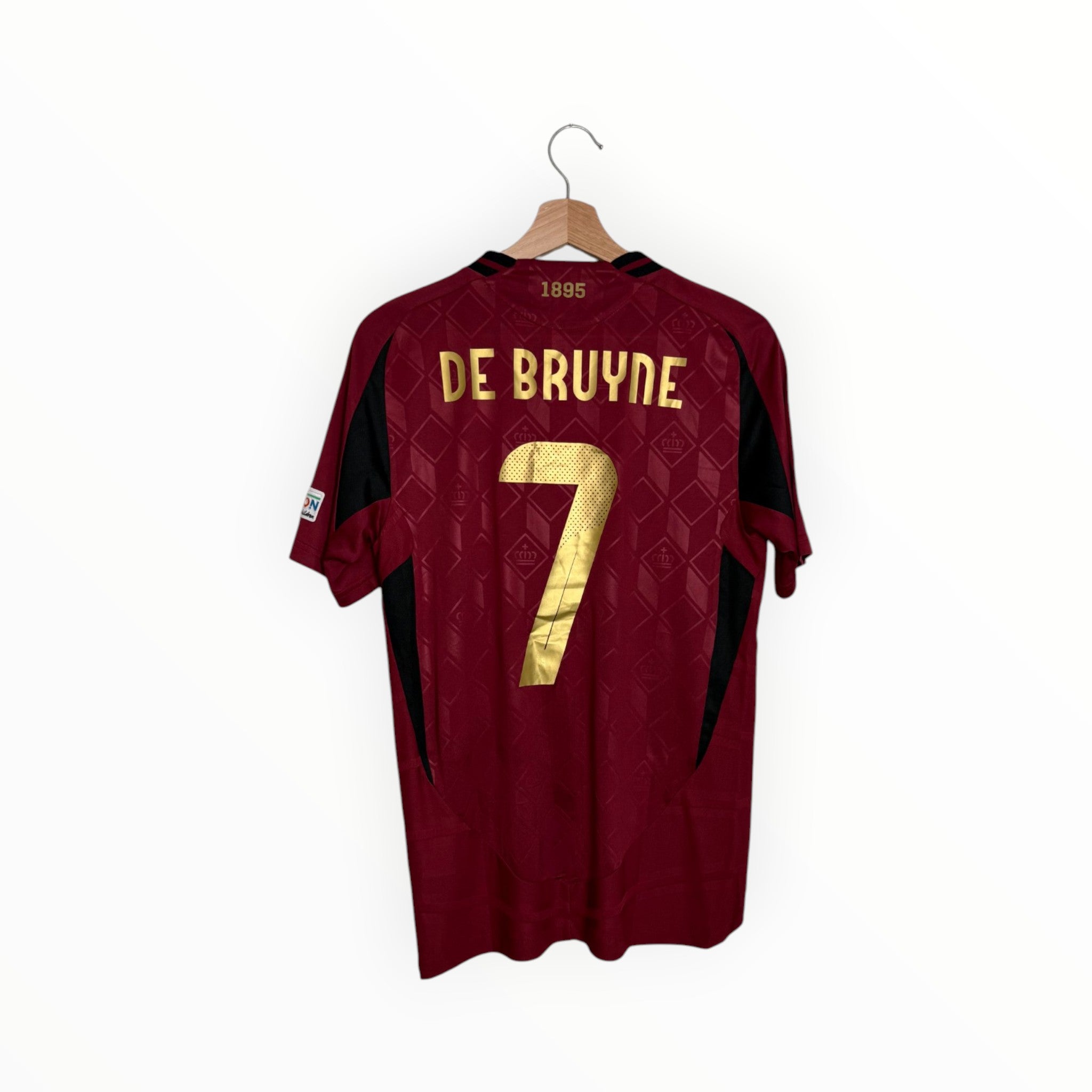 de bruyne belgium claret jersey