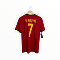 de bruyne red football shirt belgium