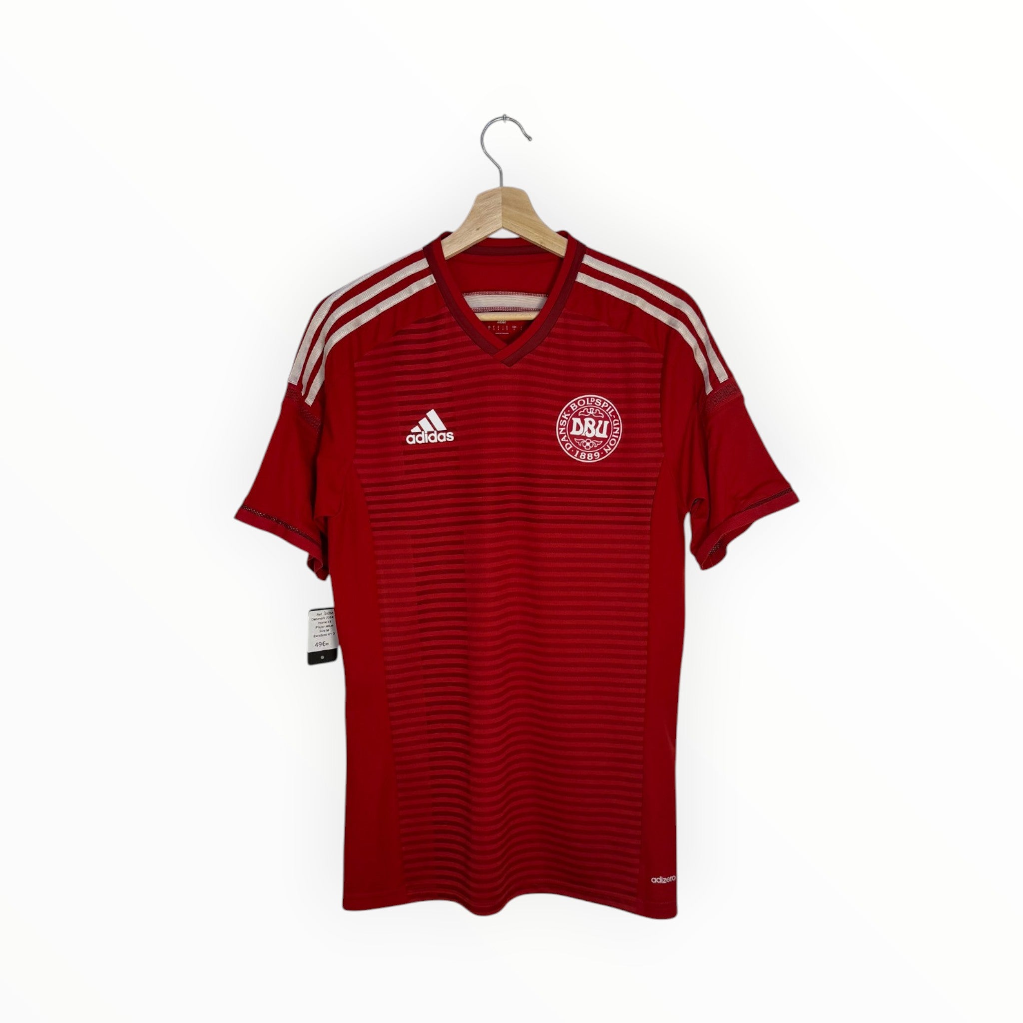 denmark adidas football shirt red