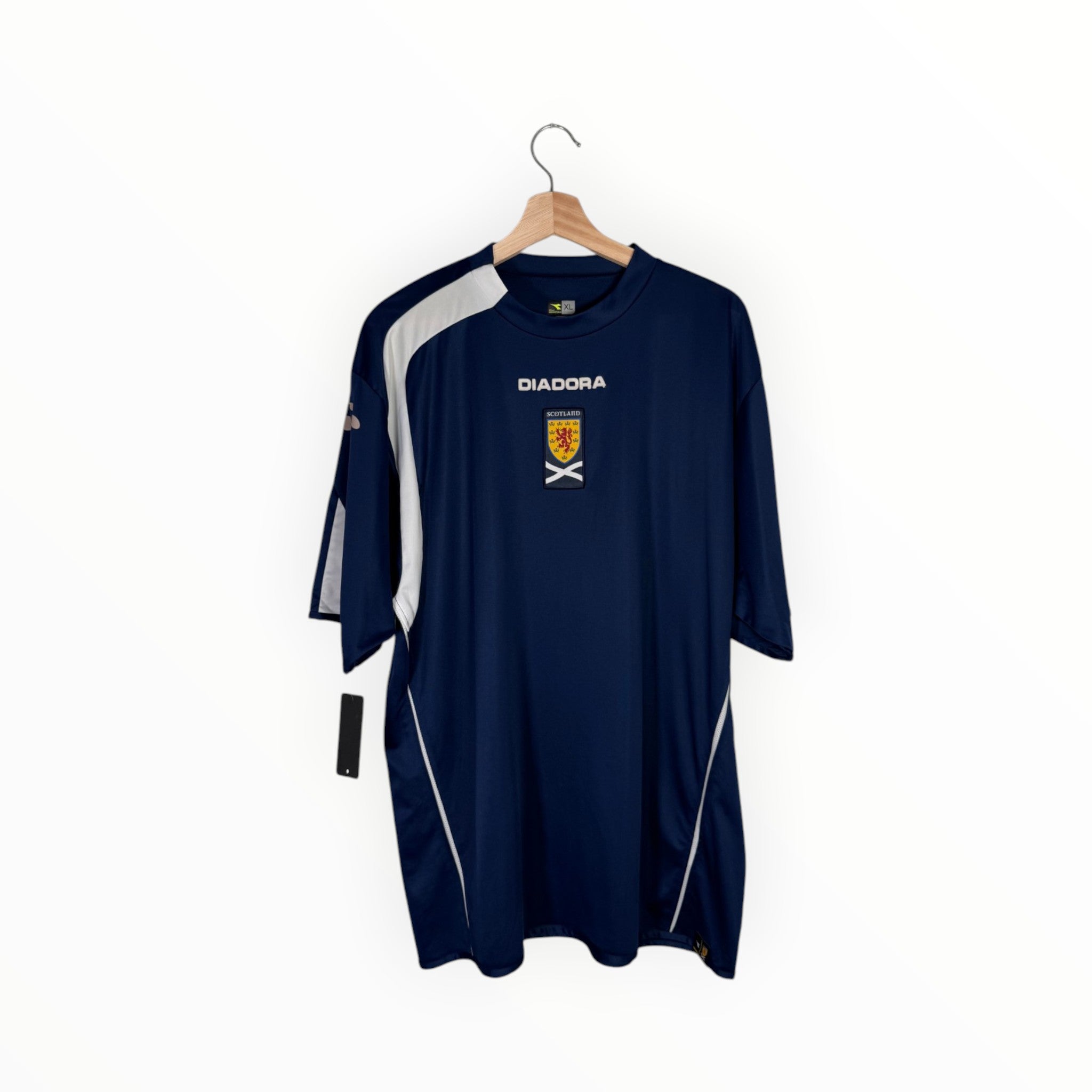 diadora football shirt scotland navy 2005