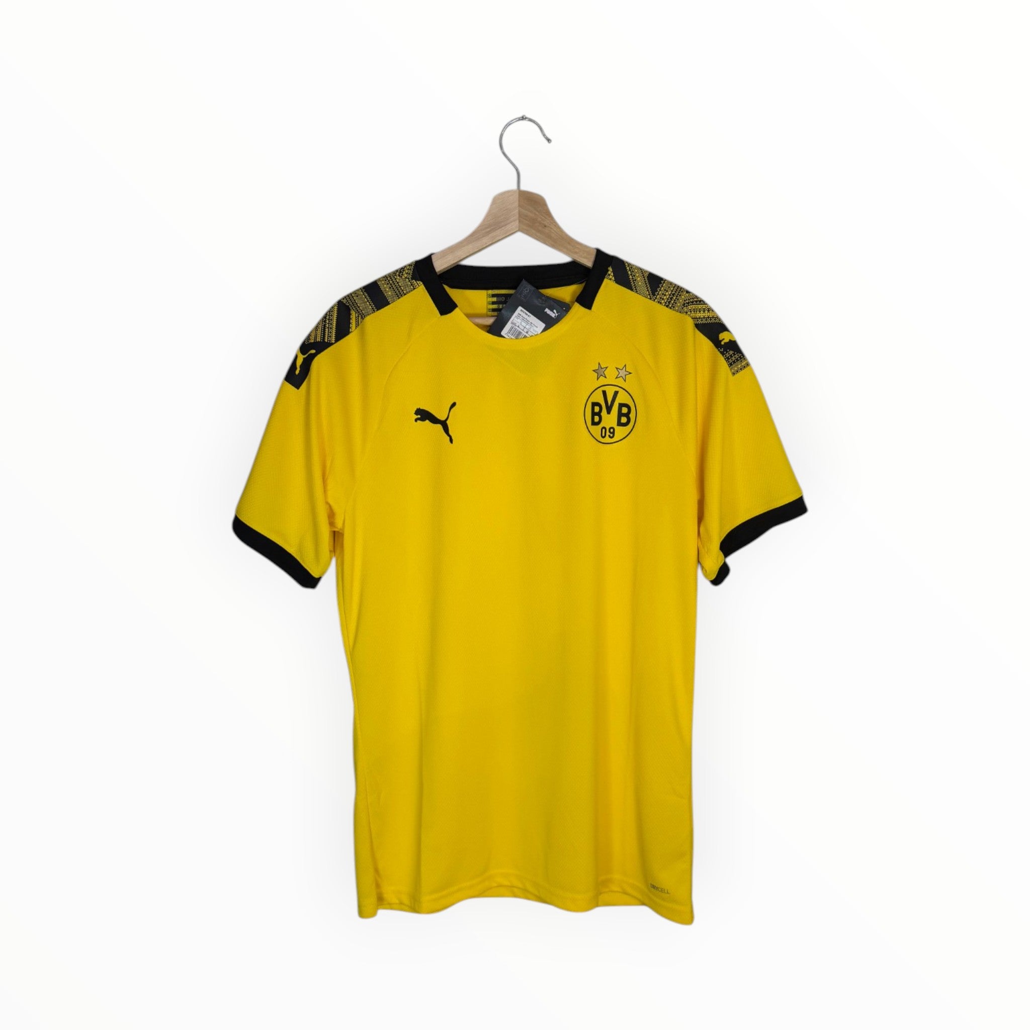dortmund yellow and black football shirt puma