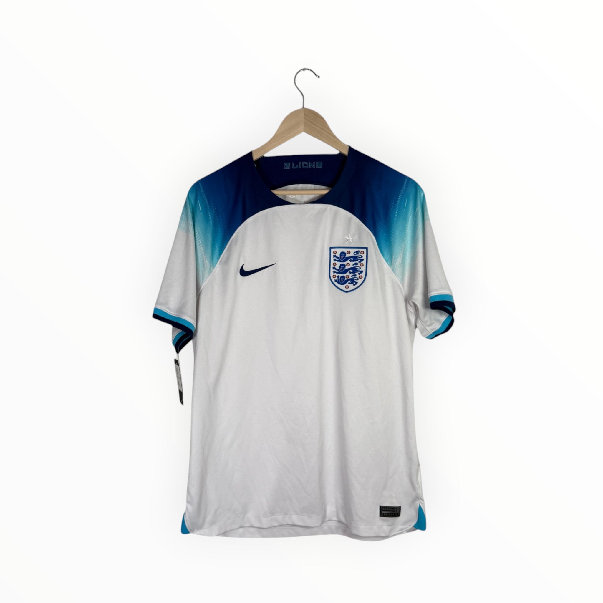 england football shirt white and blue nike