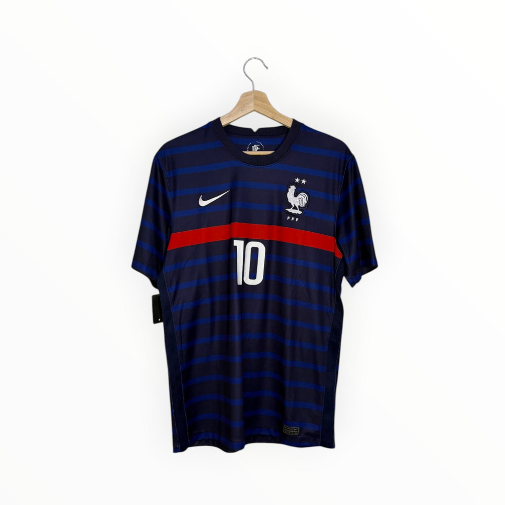 france blue and red stripes nike football jersey
