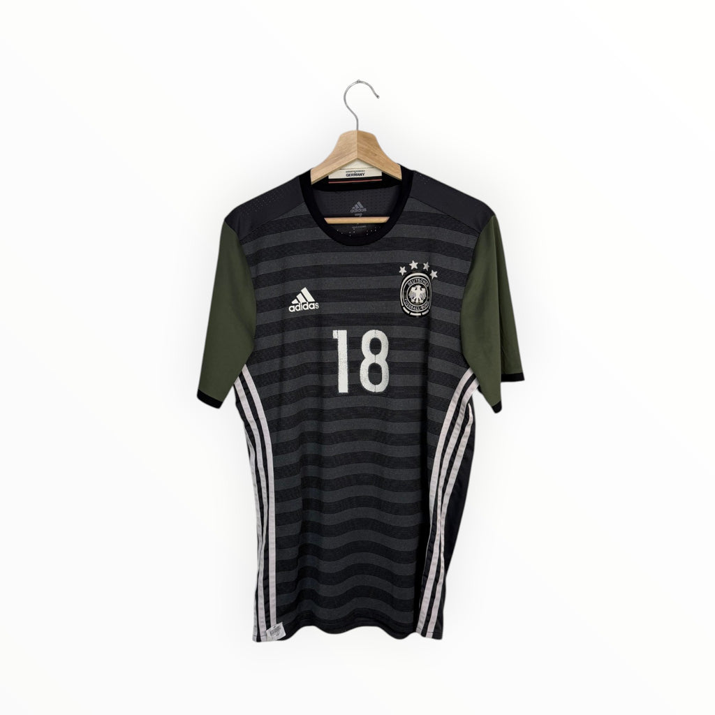 germany football shirt adidas green and grey