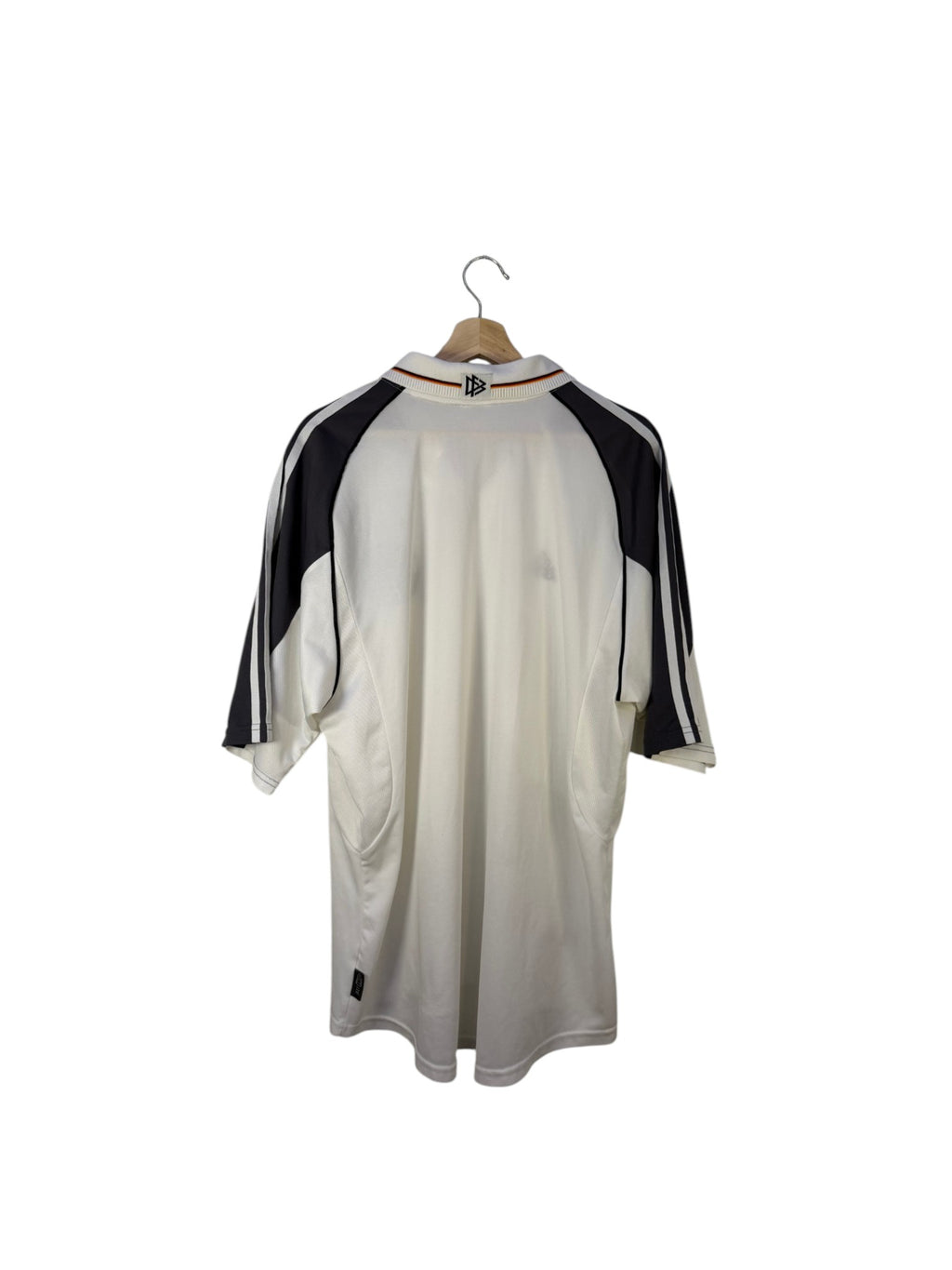 germany football shirt white and grey adidas