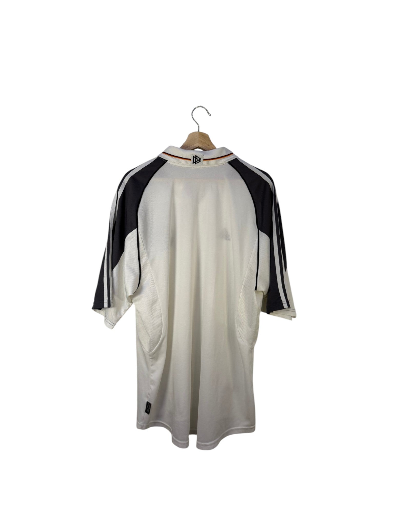 germany football shirt white and grey adidas