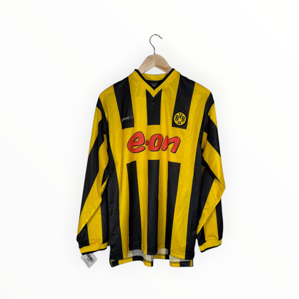 goool football shirt dortmund long sleeve vintage