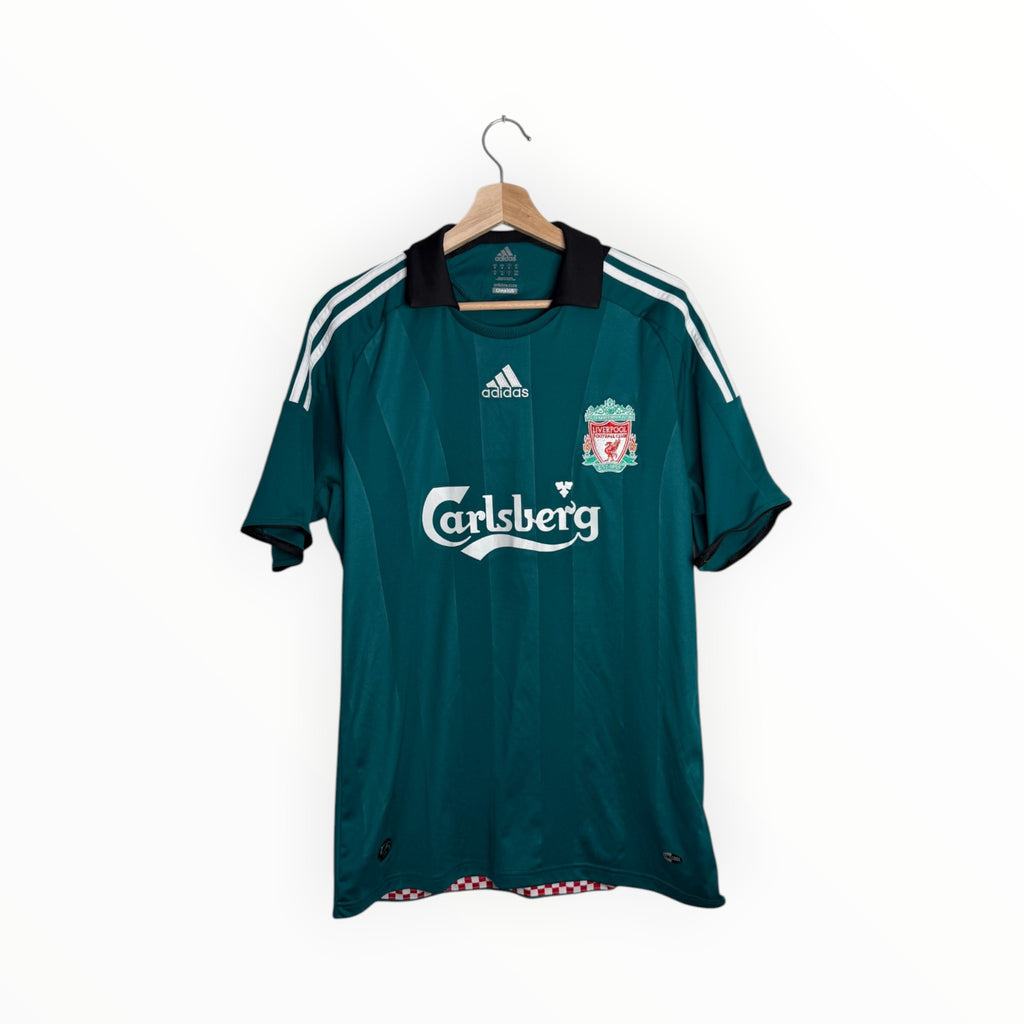 green football shirt Carlsberg liverpool adidas