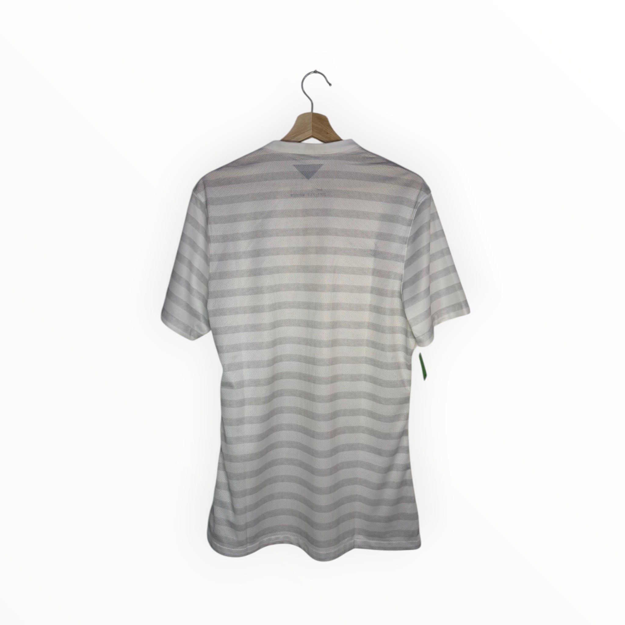grey and white stripes football jersey