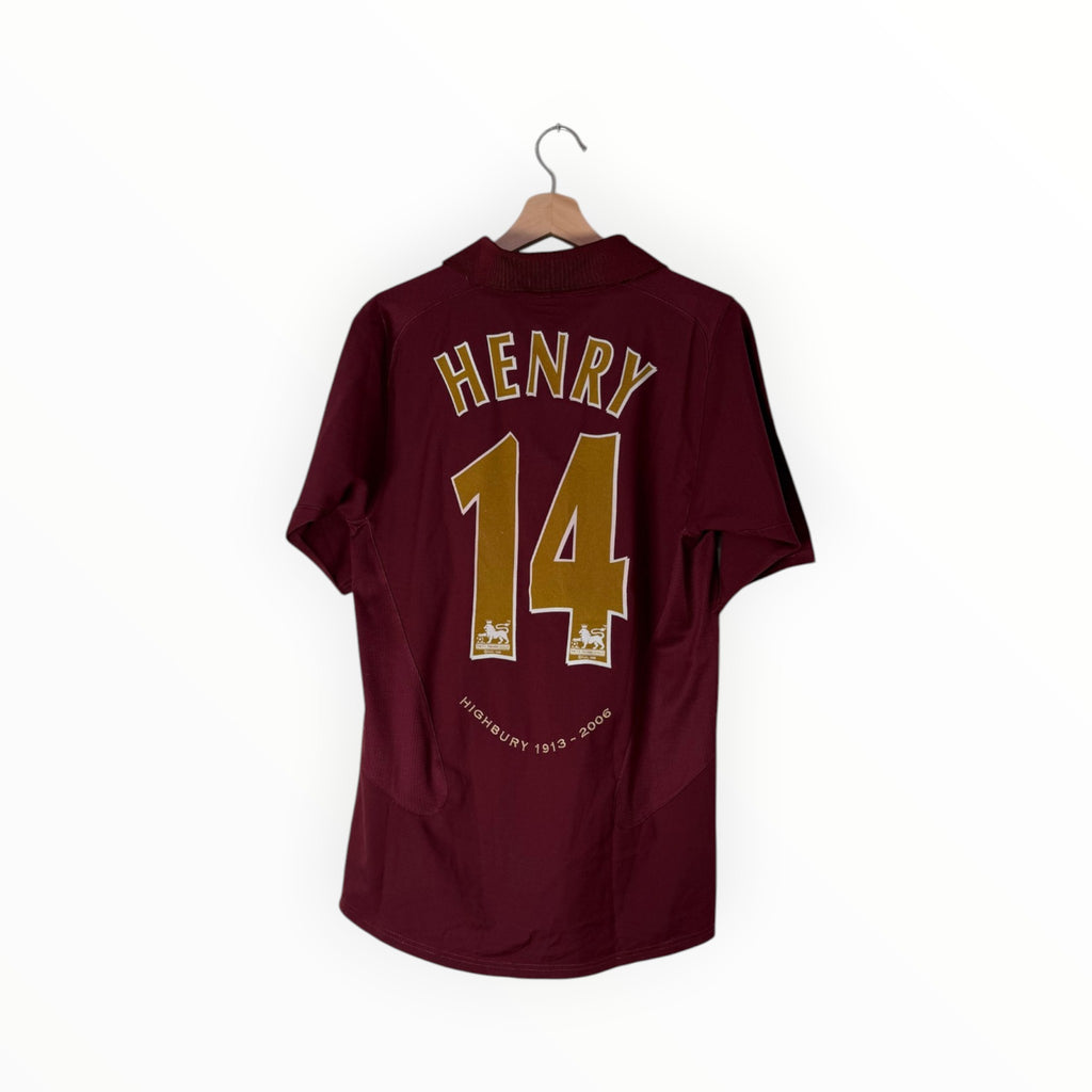henry football shirt arsenal claret