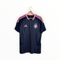 hjk football shirt helsinki Adidas navy and pink