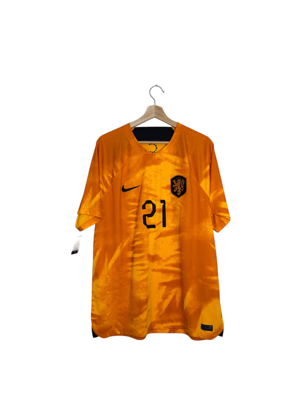holland football shirt orange and black 21