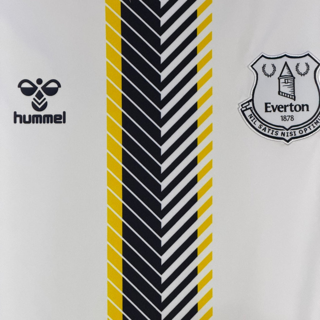 hummel kit everton navy and cream
