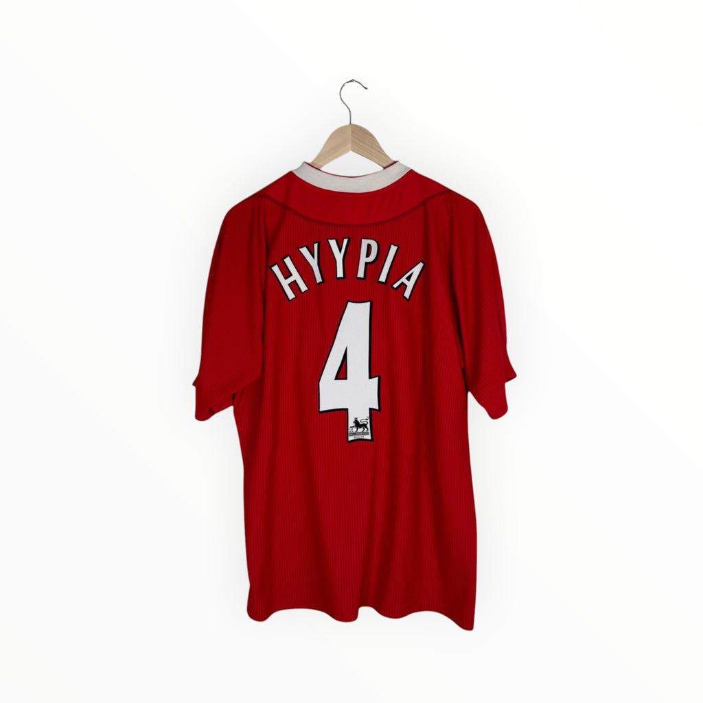 hyypia football shirt vintage liverpool