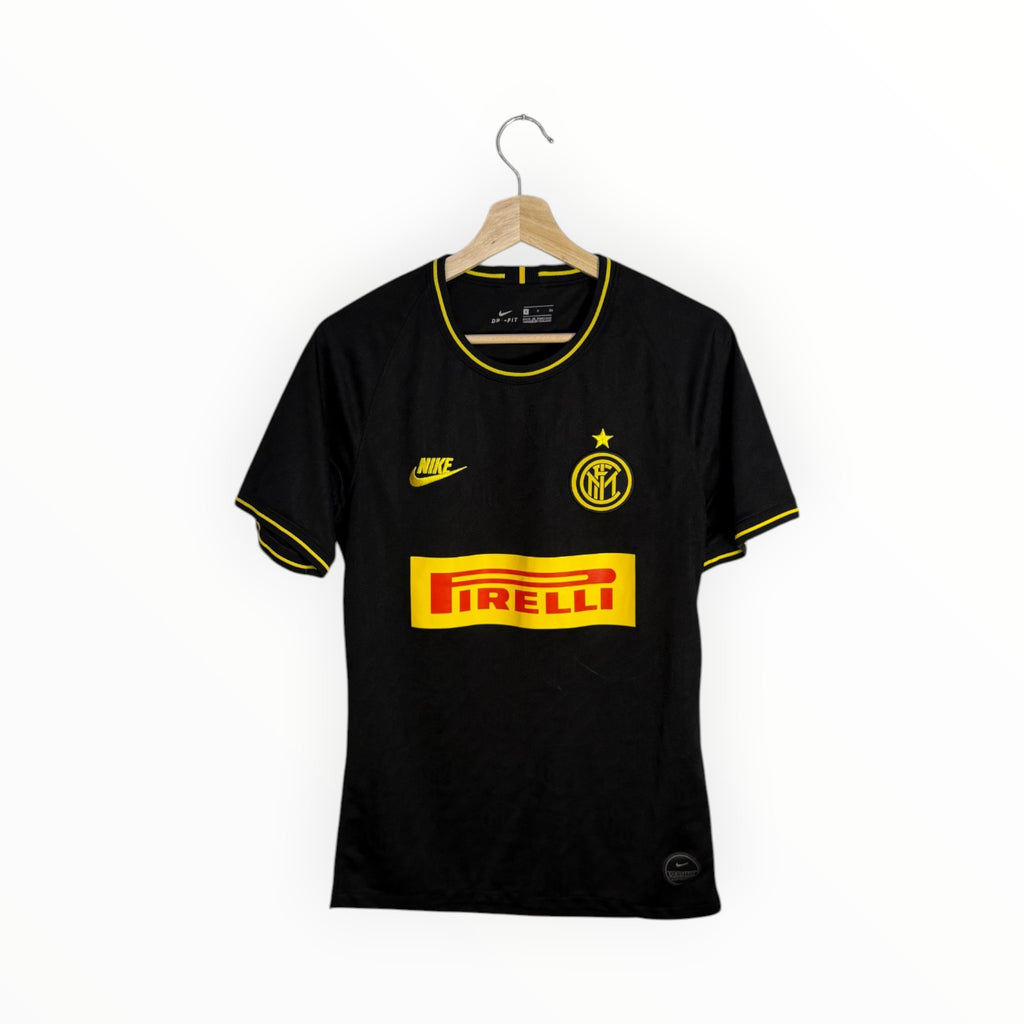 inter black and yellow nike football shirt