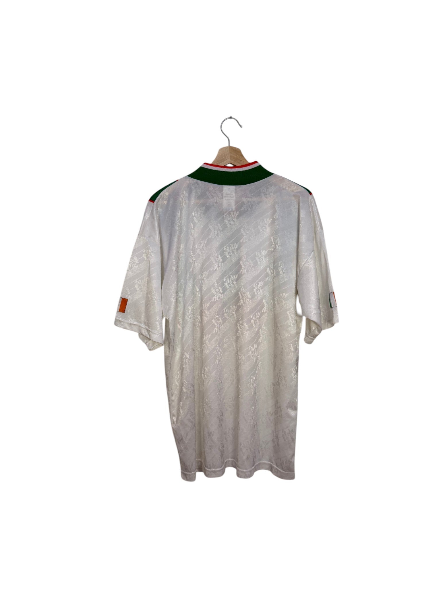 ireland white football shirt